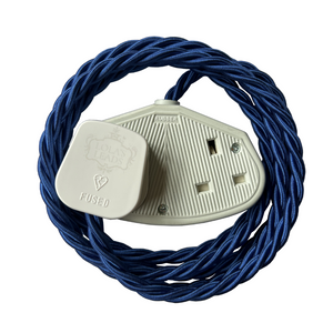 Lola's Leads Fabric Extension Cable in Cobalt