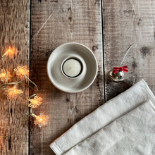 Load image into Gallery viewer, Handmade tealight candle holder on a festive christmas table